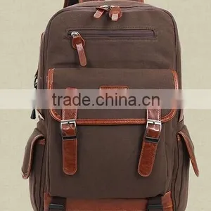 2016 Canvas Hiking Backpack, Mens Canvas Bag, Canvas Backpack thumbnail-1