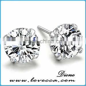 Special Women Fashion Style Antique Silver Zircon Hoop Earrings Jewelry thumbnail-5