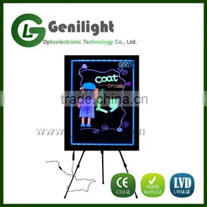 Acrylic Flashing Illuminated Erasable Neon LED Message Menu Sign Writing Board With Control Button thumbnail-5