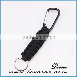 Hot Sale High Quality Black Metal Keychain Waves Style Paracord Keychain Accessories thumbnail-1