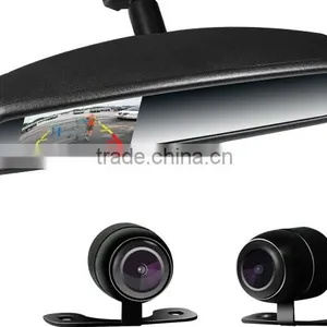 Auto Dimming Rear View Mirror With 3.5 Inch LCD Monitor Display and Auto Brightness Adjustment thumbnail-2