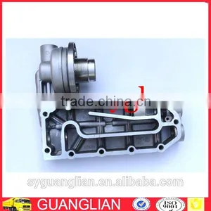 Excavator Engine Parts 6CT Engine Oil Cooler Cover Oil Filter Seat 3974324 thumbnail-2