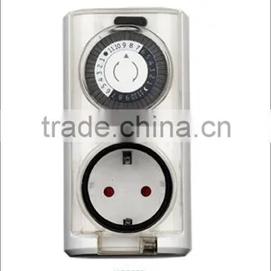 Outdoor Mechanical Daily Timer With EU Plug and Socket thumbnail-1