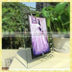 Delicate Cheap Glass Photo Frame For Wedding Give Away Gifts thumbnail-1