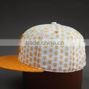 High Quality Flat Brim 3D Embroidered 6- Panel Fitted Cap thumbnail-3