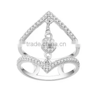 HY Womens Fashion Jewelry Stunning and Bling Ring Cubic Zirconia Rings thumbnail-1