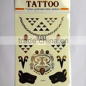 Hot Sale Gold and Silver Custom Metallic Temporary Tattoos China thumbnail-3