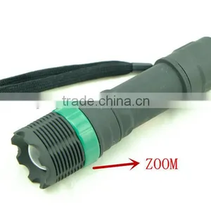 3*AAA Zoom Emergency Lamp 1w Foucsing Rubber Cheap Plastic Flashlight thumbnail-3