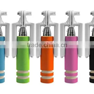 Wholesale Factory Cable Take Pole With Cable NO Need Bluetooth No Need Charger Selfie Stick thumbnail-3