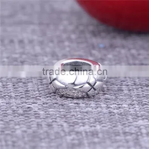 Antique Large Hole Inner With Silicon Stopper Silver Spacer Charm Custom Silver Beads thumbnail-6