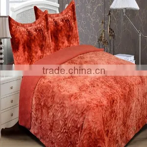Very Warm and Soft Rose Design PV Plush Throw Blanket & Bedding Set thumbnail-2
