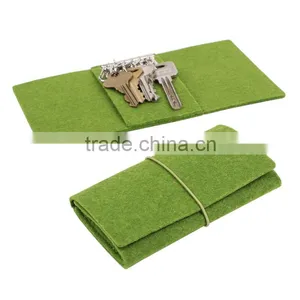 Customized Felt Handmake Key Bag With Elastic Band thumbnail-1