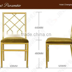 BH-L8816A Elegant Metal Modern Upholstered Dining Chair thumbnail-5