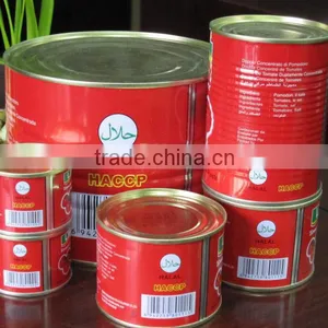 Manufacturer Top Quality Tomato Paste Sauce 198g Normal Easy Open Factory Double Concentrated thumbnail-1
