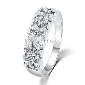 Free Shipping Silver Plated Clear Crystal 1gram Gold Rings 2016 thumbnail-1