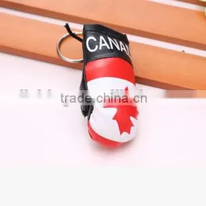 Wholesale Hot Item PVC Mini Boxing Glove Keychains With National Flag or Football Club Logo Boxing Glove Keychains thumbnail-1