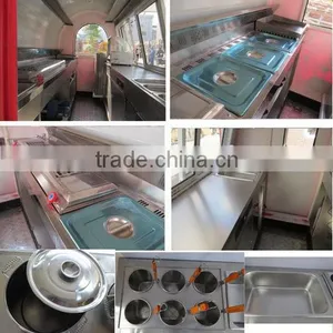 Mobile Fast Food Cart Trailer/ Food Cart With Frozen Yogurt Machine thumbnail-6