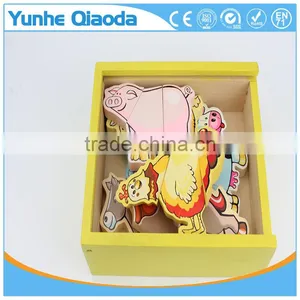 Early Learning Wooden Magnetic Wooden Animal Puzzle thumbnail-1