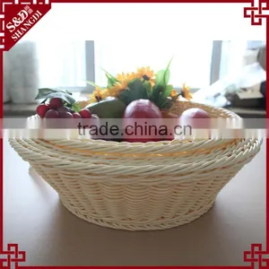 Smart Design Eco-friendly Hand Woven Home or Supermarket Used Plastic Basket for Fruit thumbnail-5