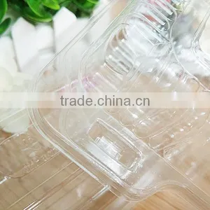 Cheap OPS Plastic Hinged Plastic Cake Carrier Container Packaging for Pastry thumbnail-3