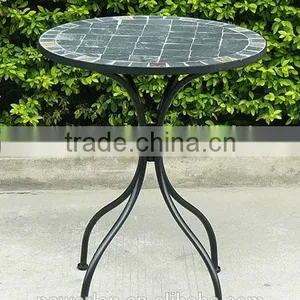 Folding Antirust Wrought Irons Mosaic Table thumbnail-3
