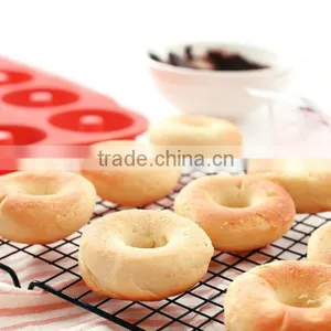 12 Cavity Silicone Donut Mold, Silicone Donut Pan thumbnail-3