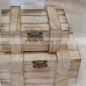 Custom Solid Wooden Gift Keepsake Box For Cards thumbnail-4