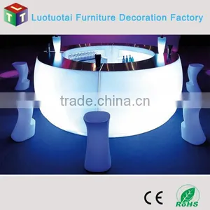 Illuminated Rechargeable Battery Operated Party/event Round Led Bar Counter thumbnail-2