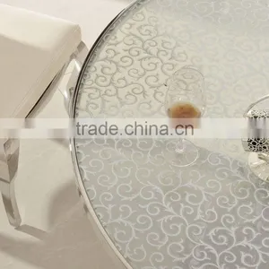 TH379 Modern Stainless Steel Cheap Round Glass Cafe Table Chair Set thumbnail-3