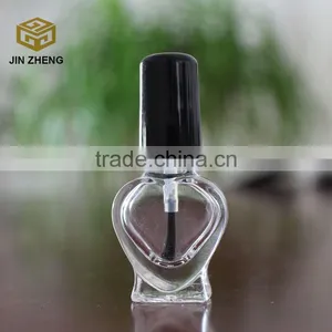 Wholesale Mini Heart Shape 5ml Nail Polish Glass Bottle With Lid thumbnail-1