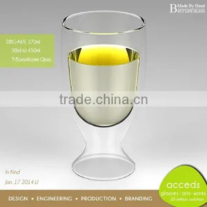 Clear Borosilcate Glass Double Wall Tumbler thumbnail-5