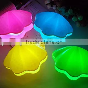 Supply Creative Fashion Colorful Pearl Shell USB Charging Night Light thumbnail-5