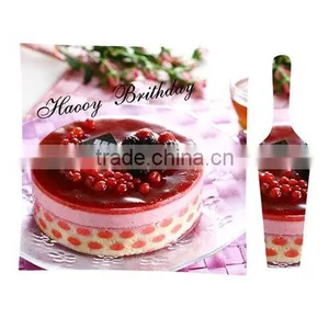 Glass Cake Plate With Sercer thumbnail-1