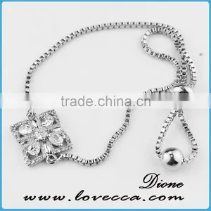 2017 Wholesale Gold Pave Link Bracelet thumbnail-2