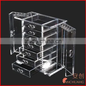 Deluxe 7-drawer Clear Acrylic Jewelry Organizer Necklace Keeper thumbnail-1