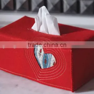 China 2017 Hot Sale High Quality New Products Graphic Design Home Decoration Wholesale Promotion Felt Box Tissue thumbnail-1