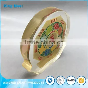 China Factory Desk Acrylic Paperweight Acrylic Coin Holder thumbnail-5