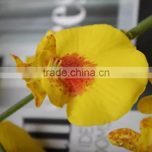 Yellow Dancing Orchids Artificial Decorative Dancing Orchids Flowers for Wholesale thumbnail-6