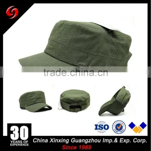 China Factory Custom High Quality Blank Flat Top Military Cap/Military Baseball Hats Caps thumbnail-2