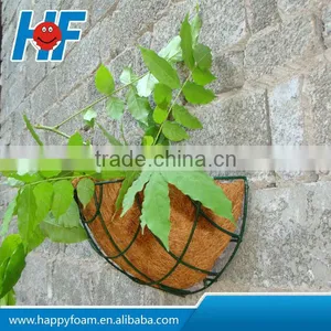 Coconut Fiber Wall Hanging Flower Basket thumbnail-1