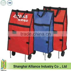 Folding Shopping Cart Portable Advertising Gift Rolling/ Trolley Shopping Bag thumbnail-1