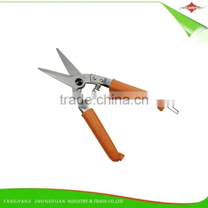 8.5 Inches Stainless Steel Garden Scissors/Pruner With PVC Handle thumbnail-3