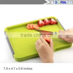 High Quality Block,Unique Double Sided, With Free 2-Piece Knife,Non Slip Design,Green,Great for Kitchen thumbnail-1