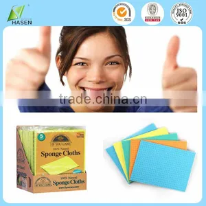China Manufacturer Printed Multi-purpose Natural Cellulose Magic Cleaning Kitchen Sponge Bulk thumbnail-1