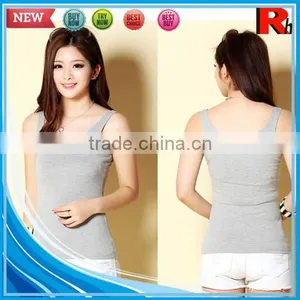 China Fitness Cheap Plain Tops Women Wholesale Bodybuilding Stringer Tank Top thumbnail-1