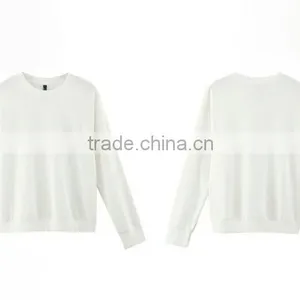 New Fashion Blank White Cotton Hoodie thumbnail-2