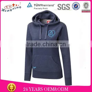 Purple Embroidery Print Logo 100% Cotton Blank Designer Hoodies thumbnail-1