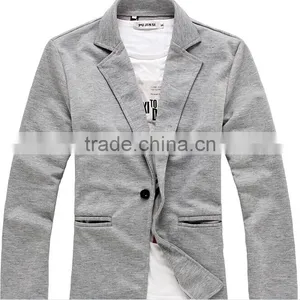 Latest Hot Sale England Style Fashion One Button Design Slim Men Jersey Casual Blazer thumbnail-1