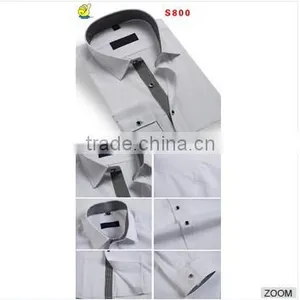 Men's Fashion Casucal Short Sleeve Cotton Denim Shirt 2015 Spring Summer thumbnail-4