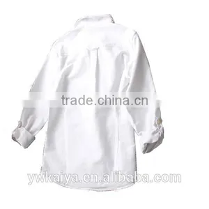 2015 Slim Fit Oxford Cotton Women Blouse Whole Sale thumbnail-2